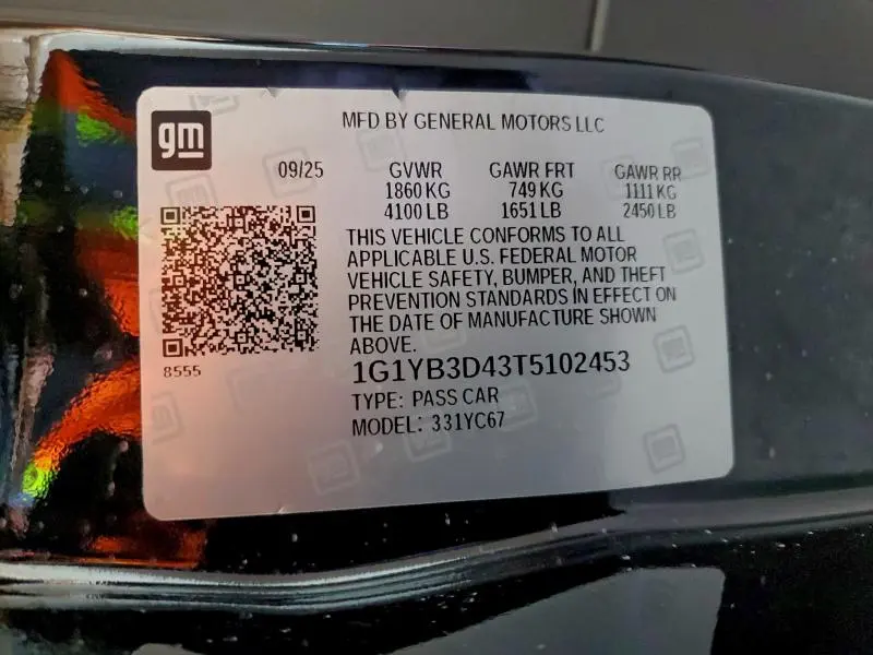 2026 CHEVROLET CORVETTE STINGRAY 2LT  