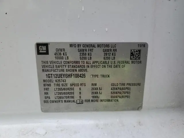 2017 GMC SIERRA K2500 DENALI  