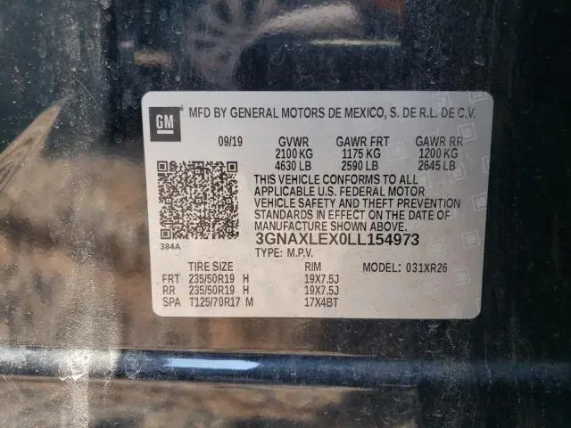 2020 CHEVROLET EQUINOX LT  