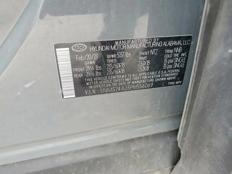 2023 HYUNDAI SANTA FE SEL  