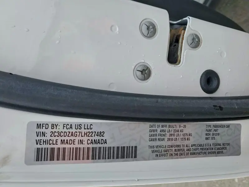 2020 DODGE CHALLENGER SXT  