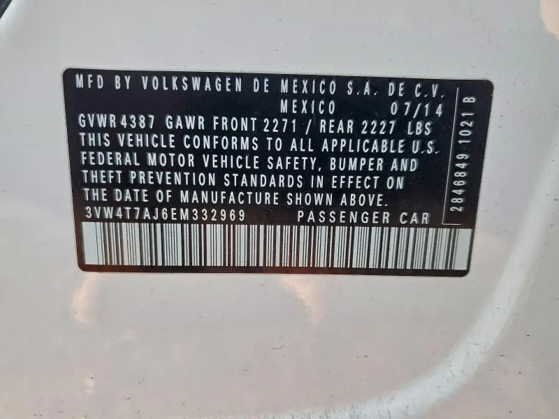 2014 VOLKSWAGEN JETTA GLI  