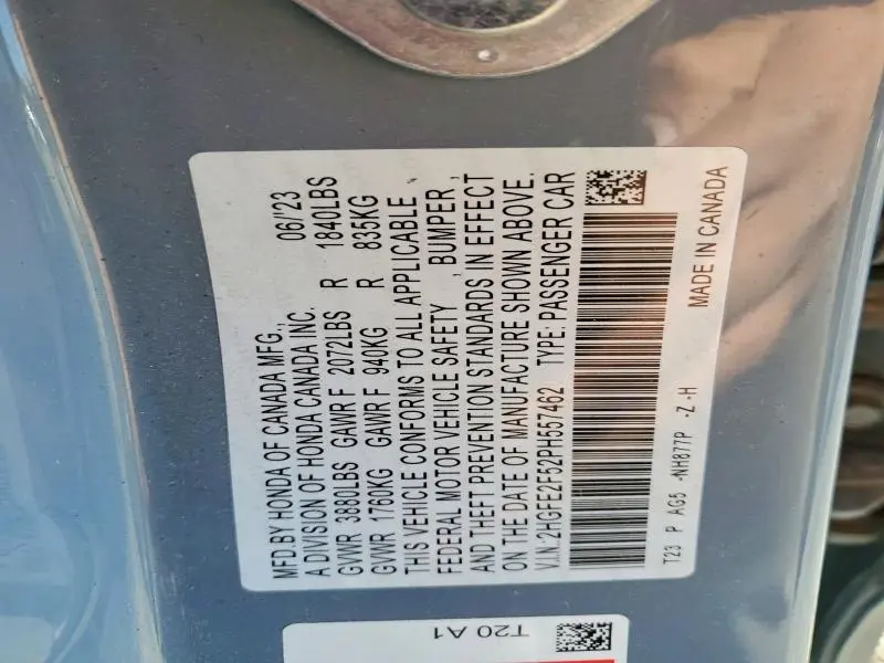 2023 HONDA CIVIC SPORT  