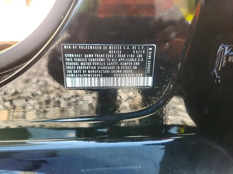 2015 VOLKSWAGEN JETTA TDI  