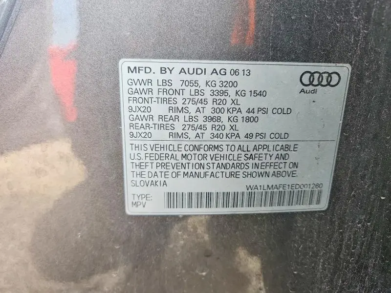 2014 AUDI Q7 PREMIUM PLUS  