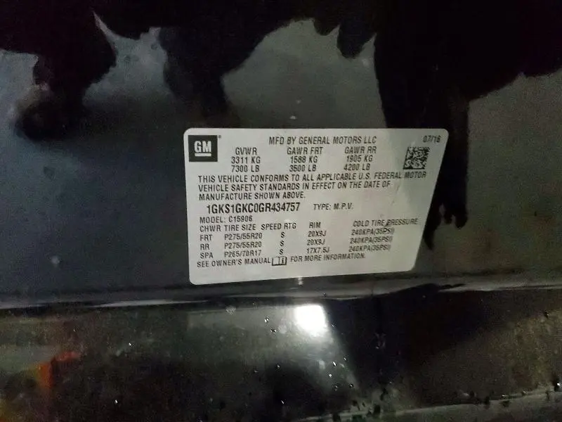 2016 GMC YUKON XL C1500 SLT  