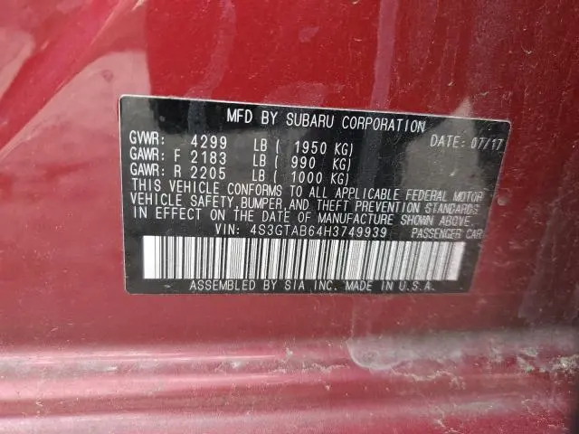 2017 SUBARU IMPREZA PREMIUM