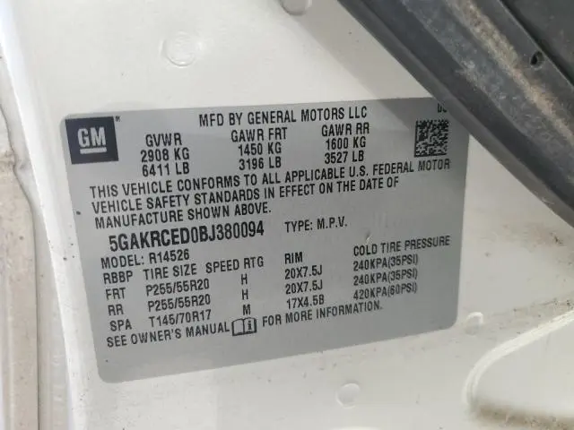 2011 BUICK ENCLAVE CXL  