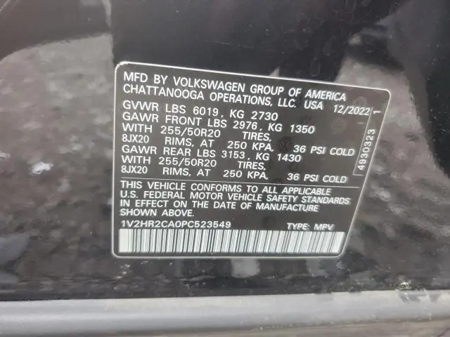 2023 VOLKSWAGEN ATLAS SE  