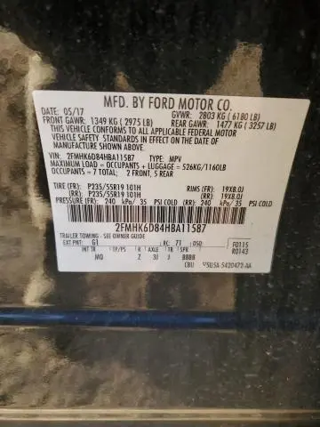 2017 FORD FLEX LIMITED  