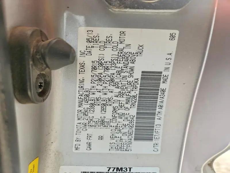 2013 TOYOTA TACOMA BASE  