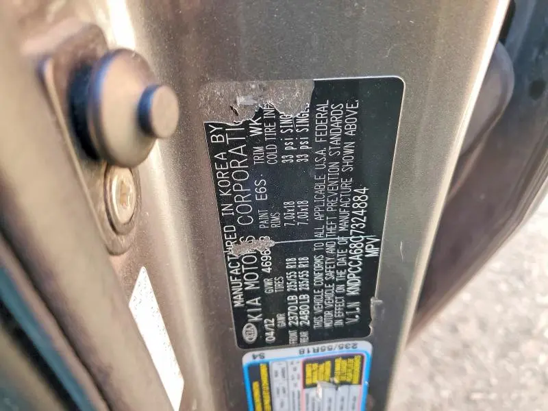 2012 KIA SPORTAGE SX  