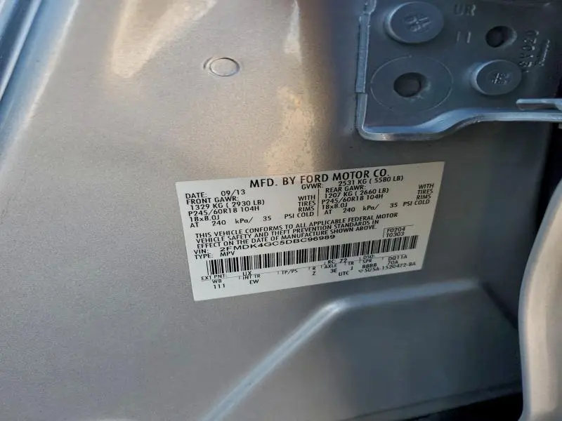 2013 FORD EDGE SE  
