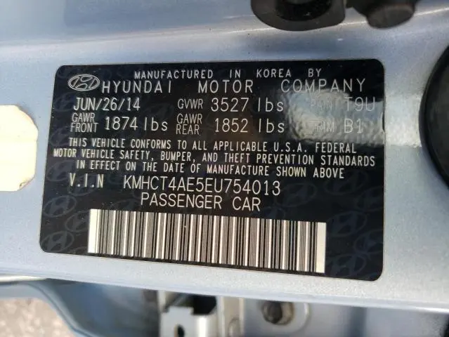 2014 HYUNDAI ACCENT GLS