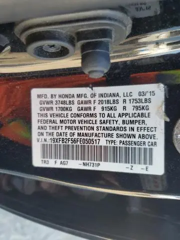 2015 HONDA CIVIC LX