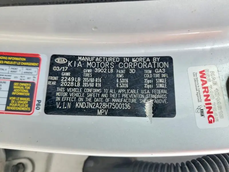 2017 KIA SOUL BASE  