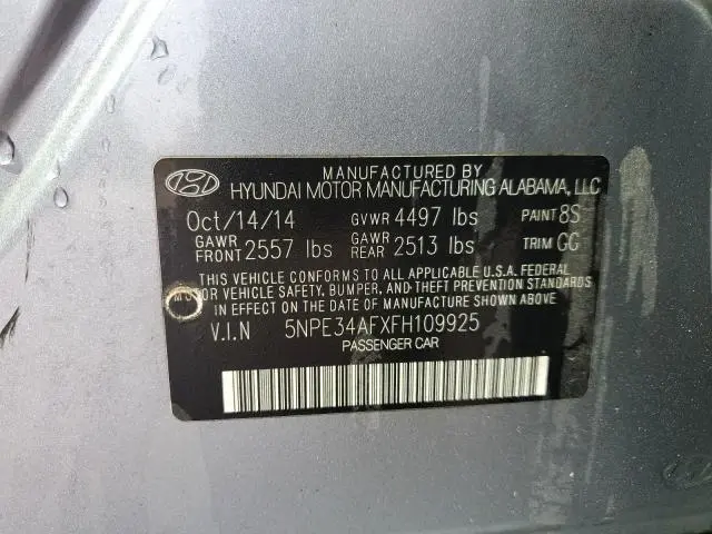 2015 HYUNDAI SONATA SPORT  