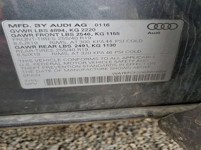2016 AUDI Q3 PREMIUM PLUS  