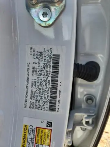 2019 HONDA ACCORD LX  