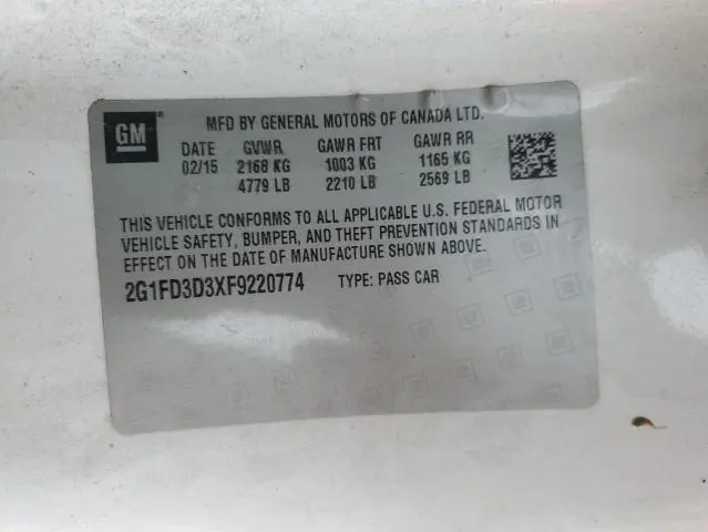 2015 CHEVROLET CAMARO LT  