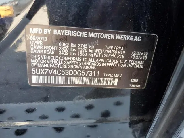 2013 BMW X5 XDRIVE35I  