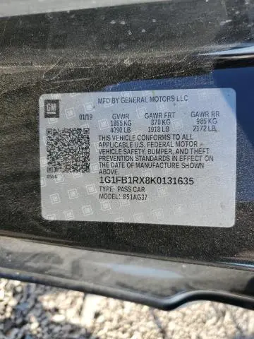 2019 CHEVROLET CAMARO LS  