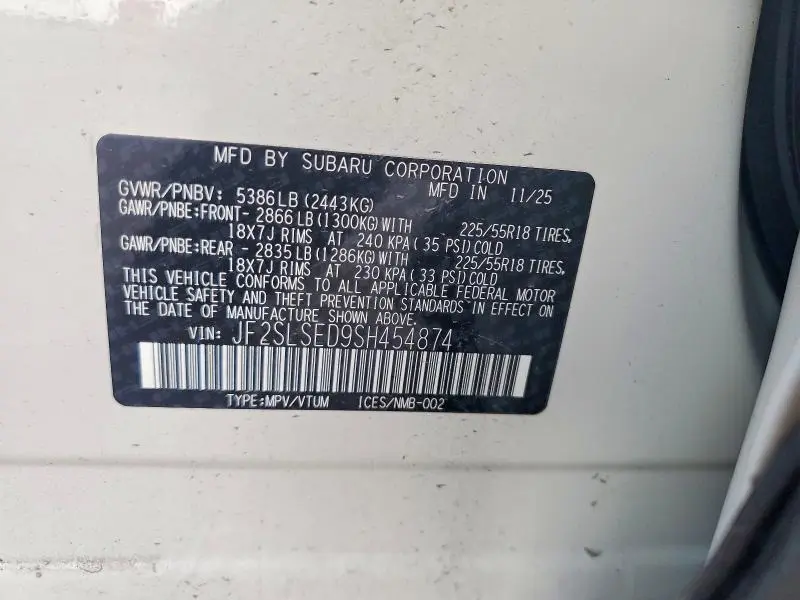 2025 SUBARU FORESTER PREMIUM  