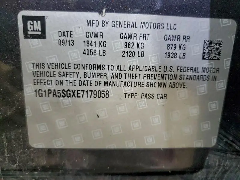 2014 CHEVROLET CRUZE LS  