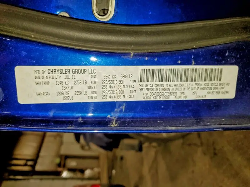 2012 DODGE JOURNEY CREW  