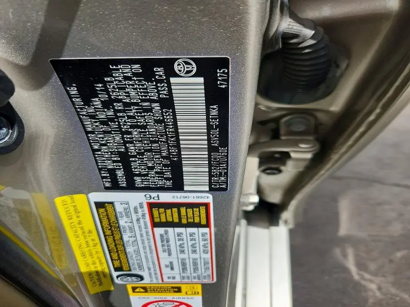 2015 TOYOTA CAMRY LE  