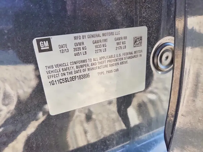2014 CHEVROLET MALIBU 1LT  