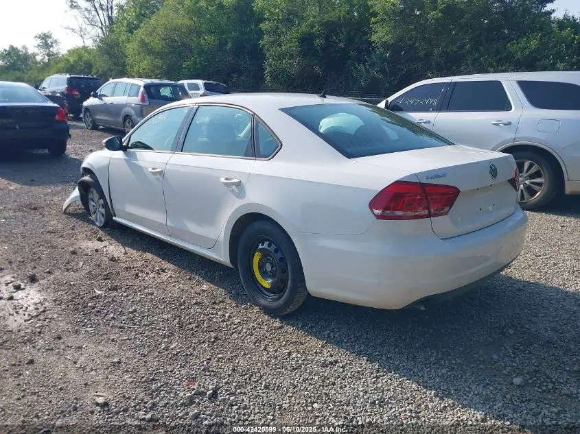 2012 VOLKSWAGEN PASSAT 2.5L S