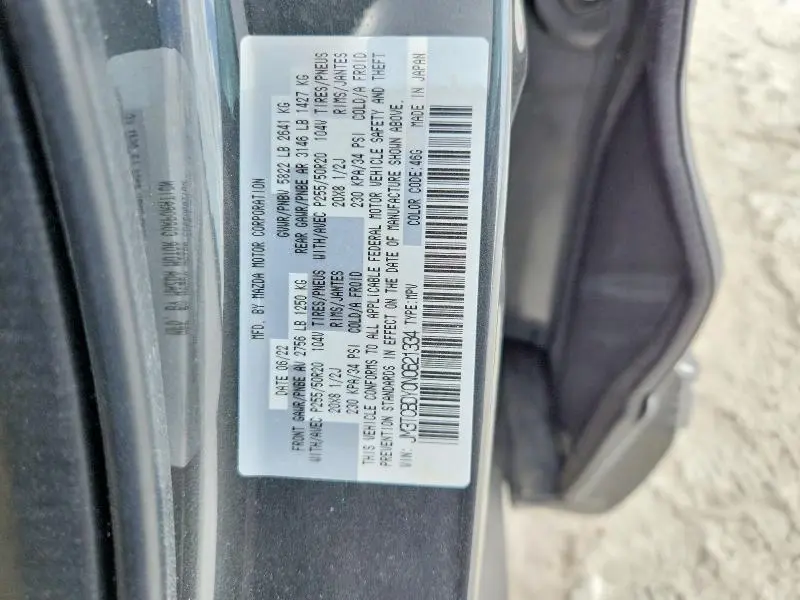 2022 MAZDA CX-9 GRAND TOURING  