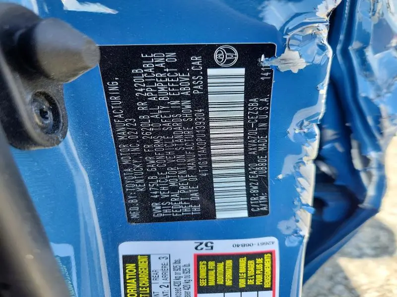 2023 TOYOTA CAMRY SE  