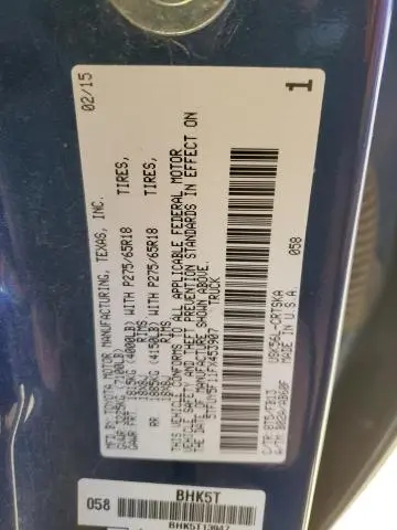 2015 TOYOTA TUNDRA DOUBLE CAB SR  