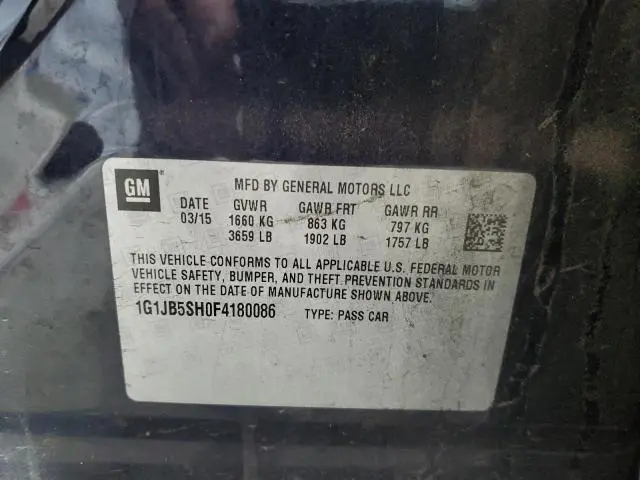 2015 CHEVROLET SONIC LS