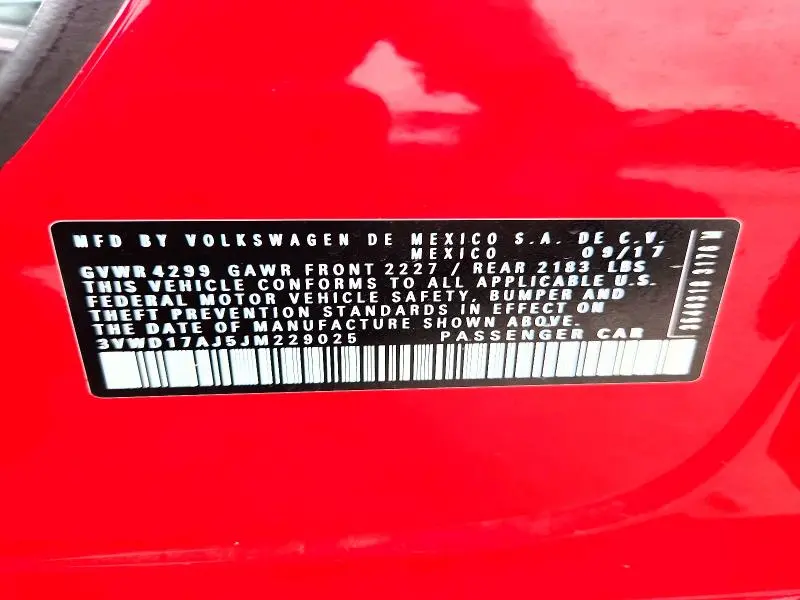 2018 VOLKSWAGEN JETTA SPORT  