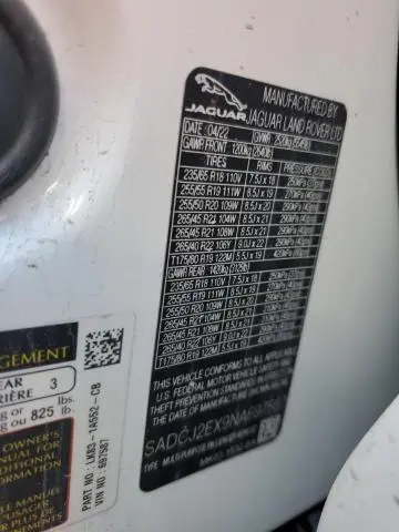 2022 JAGUAR F-PACE S