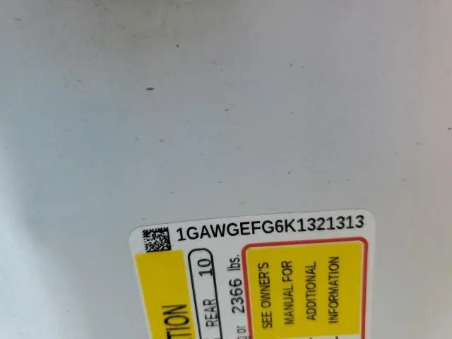 2019 CHEVROLET EXPRESS G2500 LS  