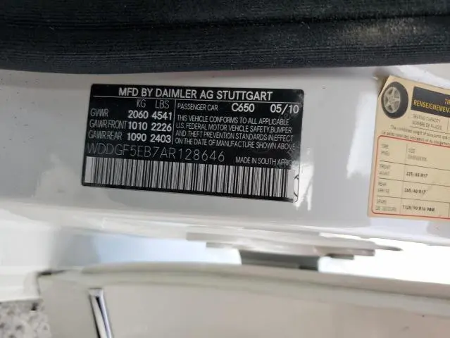 2010 MERCEDES-BENZ C 300  