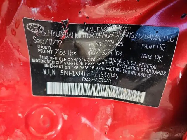 2020 HYUNDAI ELANTRA SEL  