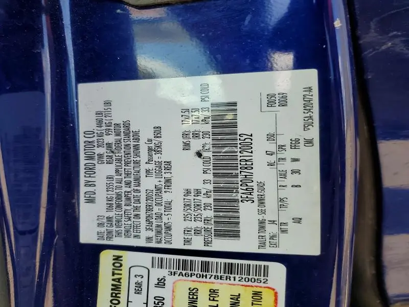 2014 FORD FUSION SE  