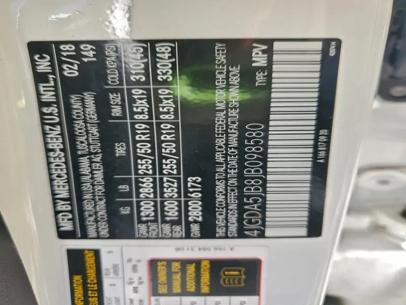 2018 MERCEDES-BENZ GLE 350  