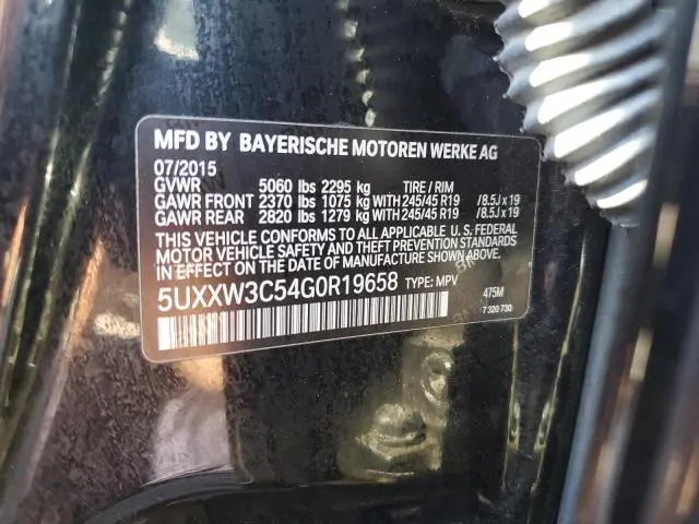 2016 BMW X4 XDRIVE28I  