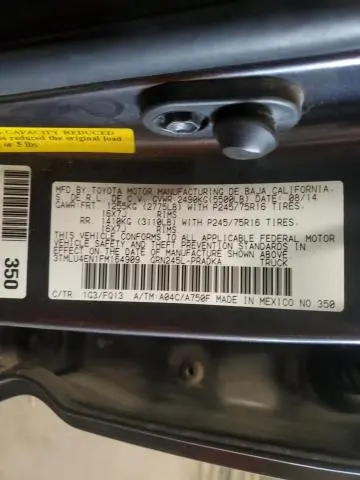 2015 TOYOTA TACOMA DOUBLE CAB  