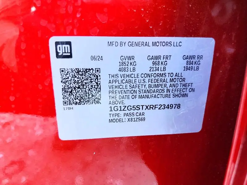 2024 CHEVROLET MALIBU   