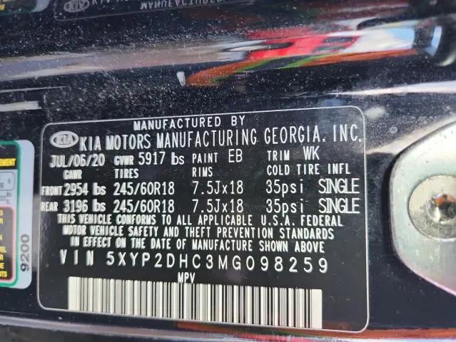 2021 KIA TELLURIDE LX  