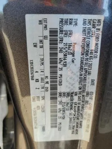 2012 FORD FOCUS SE  