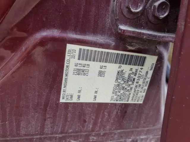 2011 NISSAN MAXIMA S  