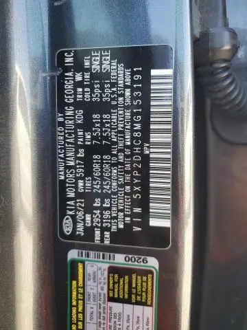 2021 KIA TELLURIDE LX  